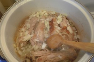Pilaf cu ciuperci si curcan