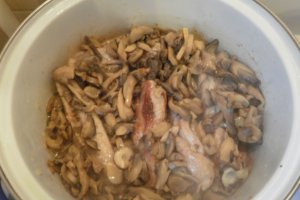 Pilaf cu ciuperci si curcan