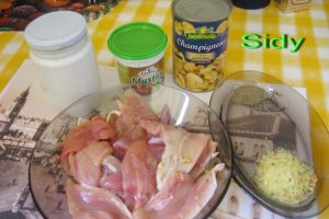 Piept de pui cu ciuperci