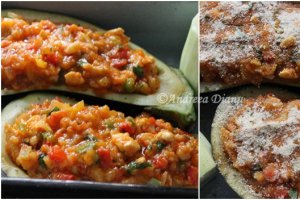 Vinete umplute cu pui si legume