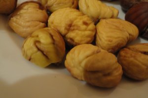 Castane coapte si dovleac copt la cuptor
