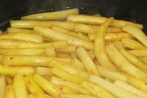 Fasole galbena in lapte de cocos