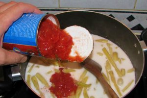 Fasole galbena in lapte de cocos