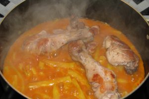 Fasole galbena in lapte de cocos