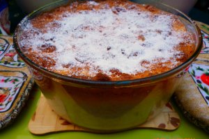 Sufleu de orez cu piersici