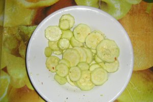 Carne de vanat (caprioara , cerb )cu sos si dovlecei prajiti