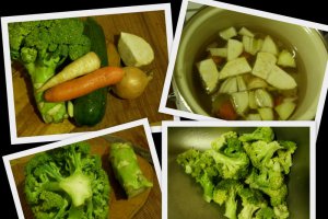 Supa crema de brocoli si dovlecel