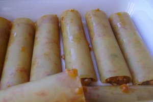 Cannelloni cu carne de pui, reteta delicioasa si aromata, pe placul tuturor