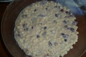 Budinca de paste cu ricotta si stafide