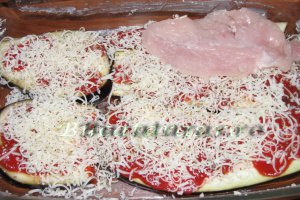 Vinete parmigiana cu pui
