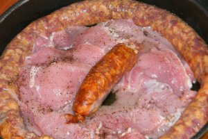 Friptura ardeleneasca de porc cu carnati -de Craciun