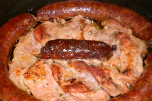 Friptura ardeleneasca de porc cu carnati -de Craciun