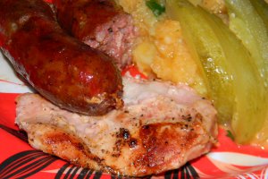 Friptura ardeleneasca de porc cu carnati -de Craciun