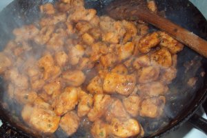 Soia cu sos si legume(de post)