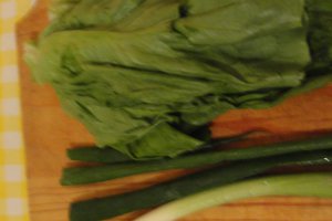 Salata verde cu ciuperci la gratar