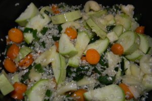 Pilaf  de orez cu dovlecel - de post