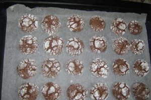 Biscuiti ciocolatosi (chocolate crinkles)