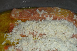 Somon in crusta de branza
