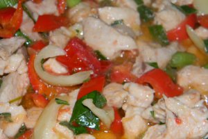 ,,  Creste di gallo'' cu piept de pui .