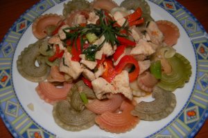 ,,  Creste di gallo'' cu piept de pui .