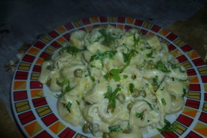 Tortellini cu prosciutto crudo si mazare
