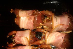 Prepelite cu bacon la cuptor