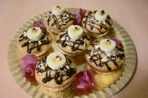 Muffins de banane cu ciocolata si fistic