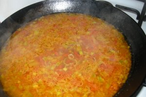 Praz umplut cu orez si ciuperci