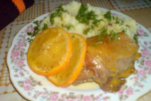 Pui cu sos de portocala