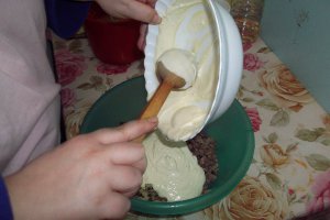 Salata de ciuperci si carne de curcan