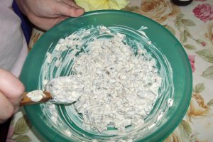 Salata de ciuperci si carne de curcan