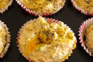 Briose cu branza, morcov si dovlecel