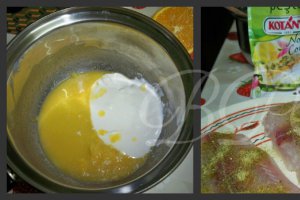 File de pangasius cu brocoli si sos de portocale