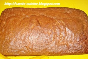 Chec fondant de ciocolata, banane si pere