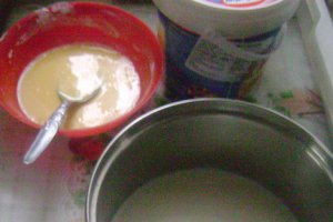 Budincă de vanilie cu cremă fină de brânză