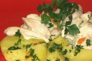 Piept de pui cu smanatana si mascarpone