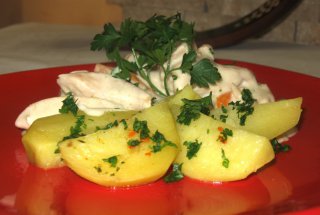 Piept de pui cu smanatana si mascarpone