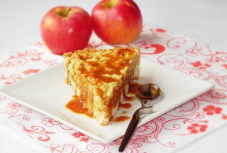 Prajitura cu mere in caramel
