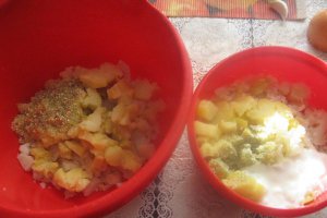 Salata de conopida cu cartofi