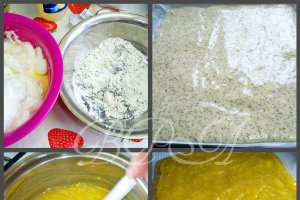 Rulada cu mac si crema de portocale