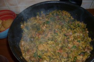 Tagliatelle cu varza si sunculita