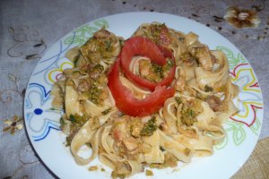 Tagliatelle cu varza si sunculita