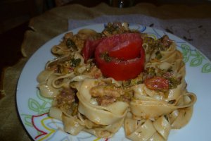 Tagliatelle cu varza si sunculita