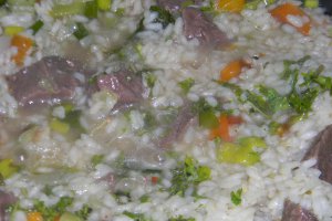 Carne de vacuta  cu orez
