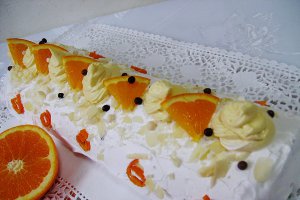 Ruladă krem á la krem cu cremă de portocale