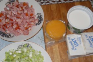 Penne cu spuma de praz si smantana