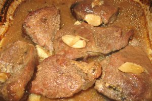 Muschiulet de vitel in marinata cu mustar
