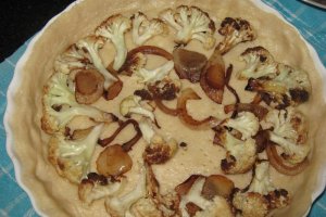 Tarta  sarata cu conopida si dovleac