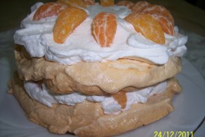 Minipavlova cu clementine