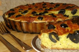 Tarta mediteraneeana cu branza si masline by Ruxy